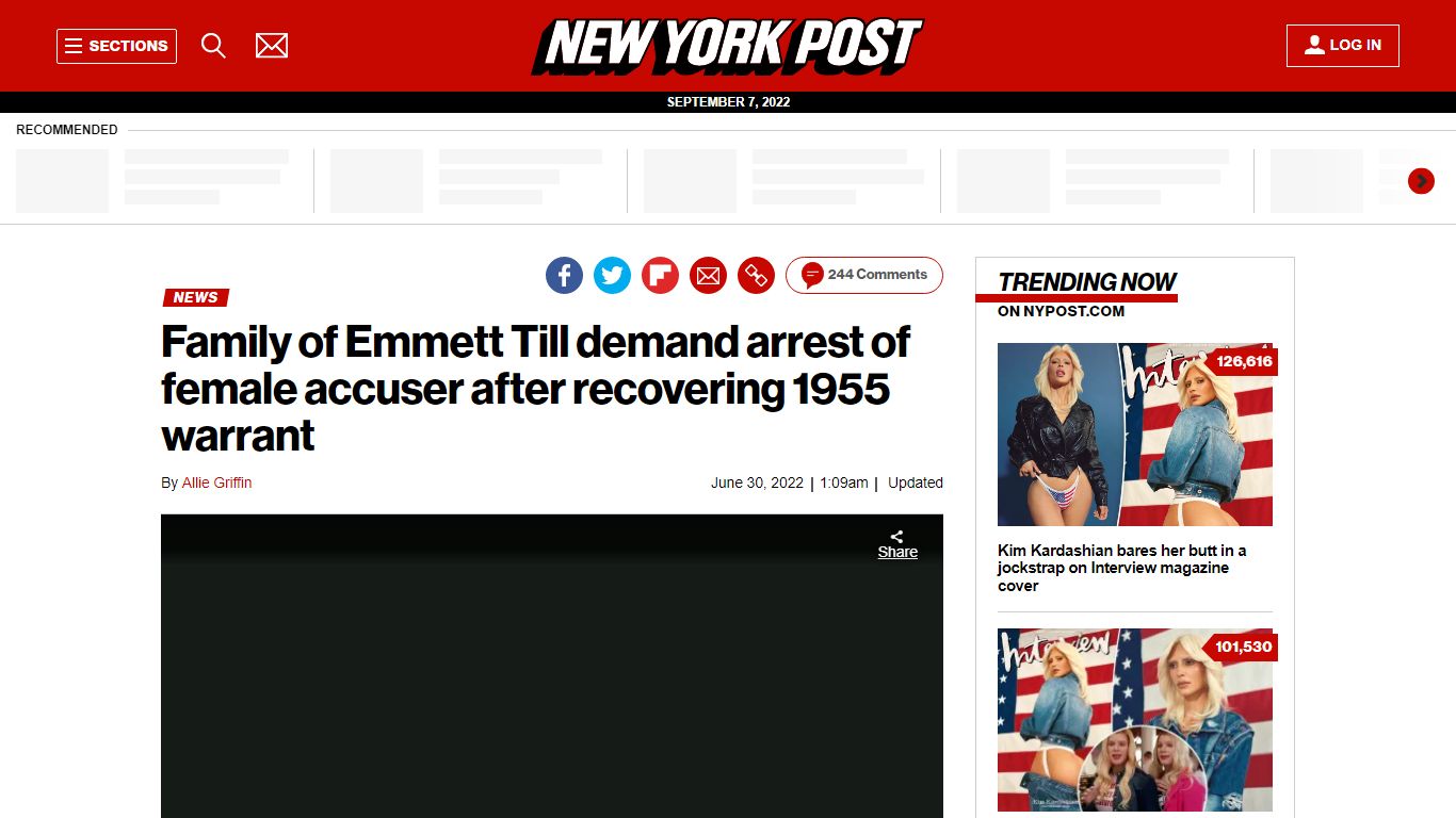 Family of Emmett Till demand arrest of female accuser after recovering ...